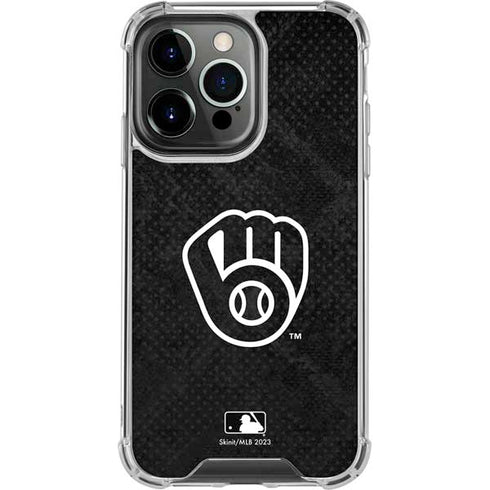 MLB Milwaukee Brewers Dark Wash iPhone 15 Pro Clear Case
